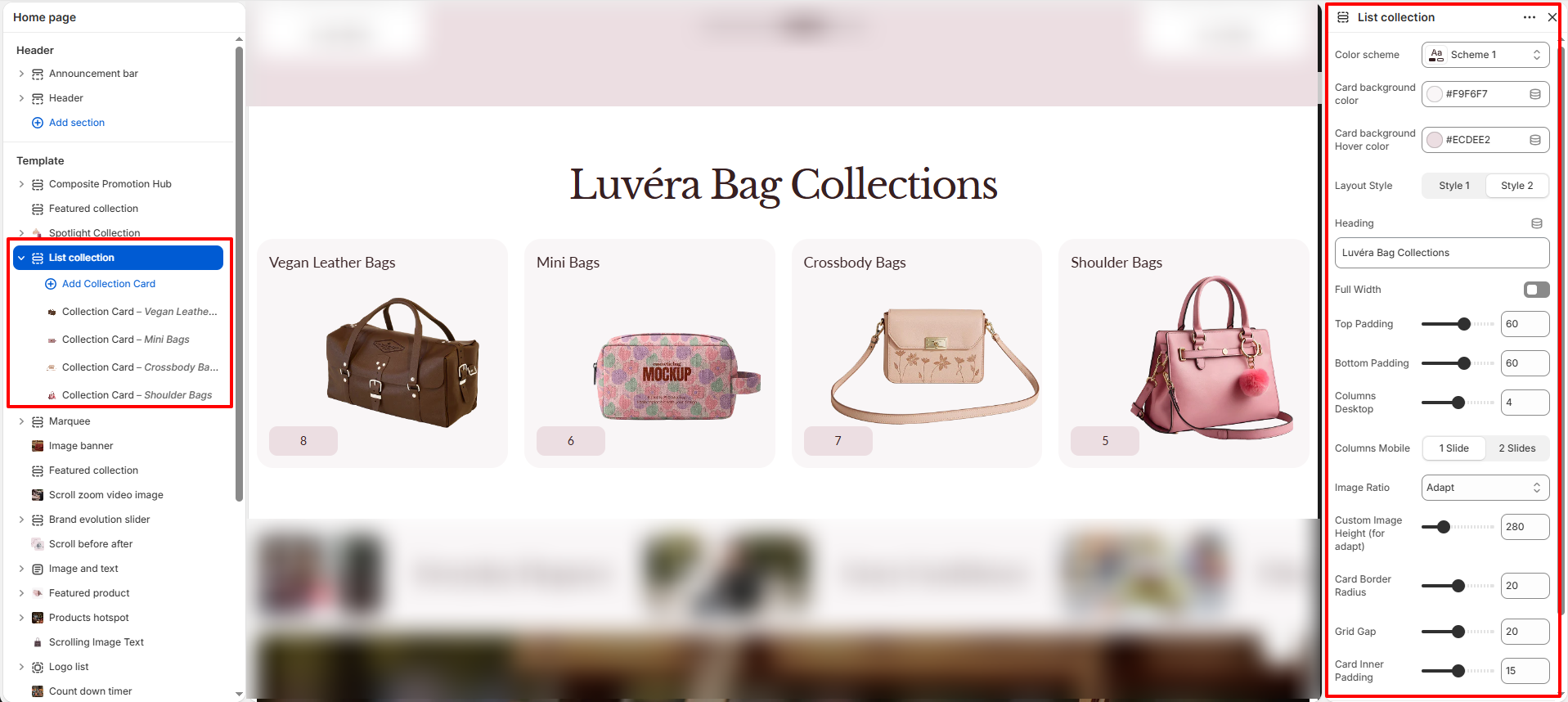 list-collection-settings