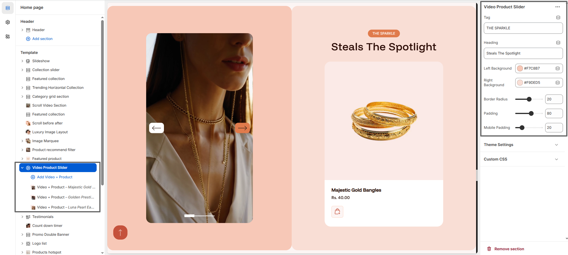 video-product-slider-settings